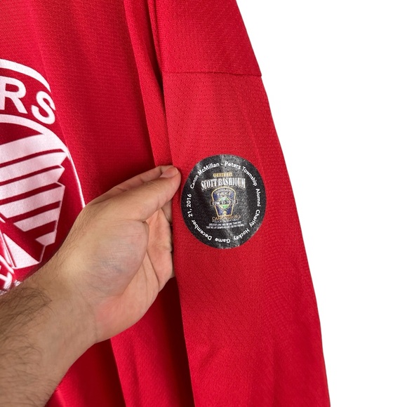 Mens Y2K Kamazu Peters Hockey Streetwear Red Jersey XL - Picture 5 of 8